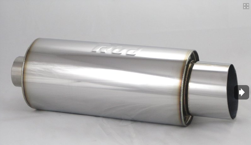 Купить Глушитель полированный круглый с насадкой (скошенный край) (51mm)